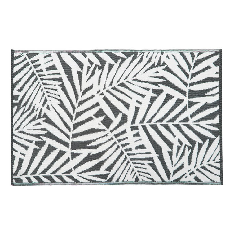 Bay Isle Home Agrait Grey/White Indoor / Outdoor Rug Wayfair.co.uk